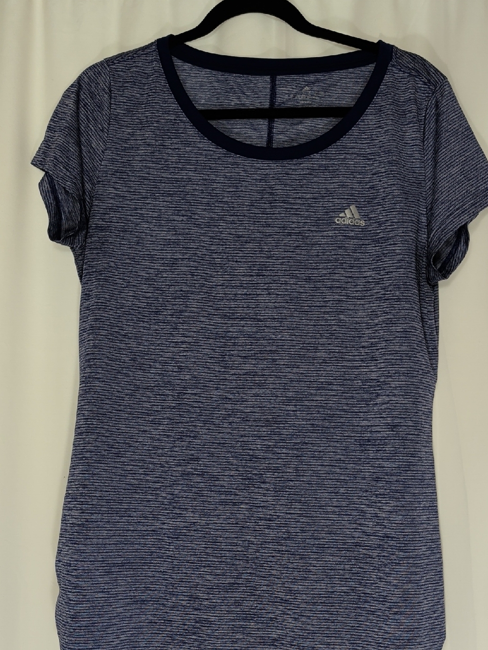 Adidas Women’s Navy Heather Short Sleeve Athletic Tee